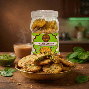MumMum Treats Palak Mathri – Crunchy & Tasty Spinach Snack