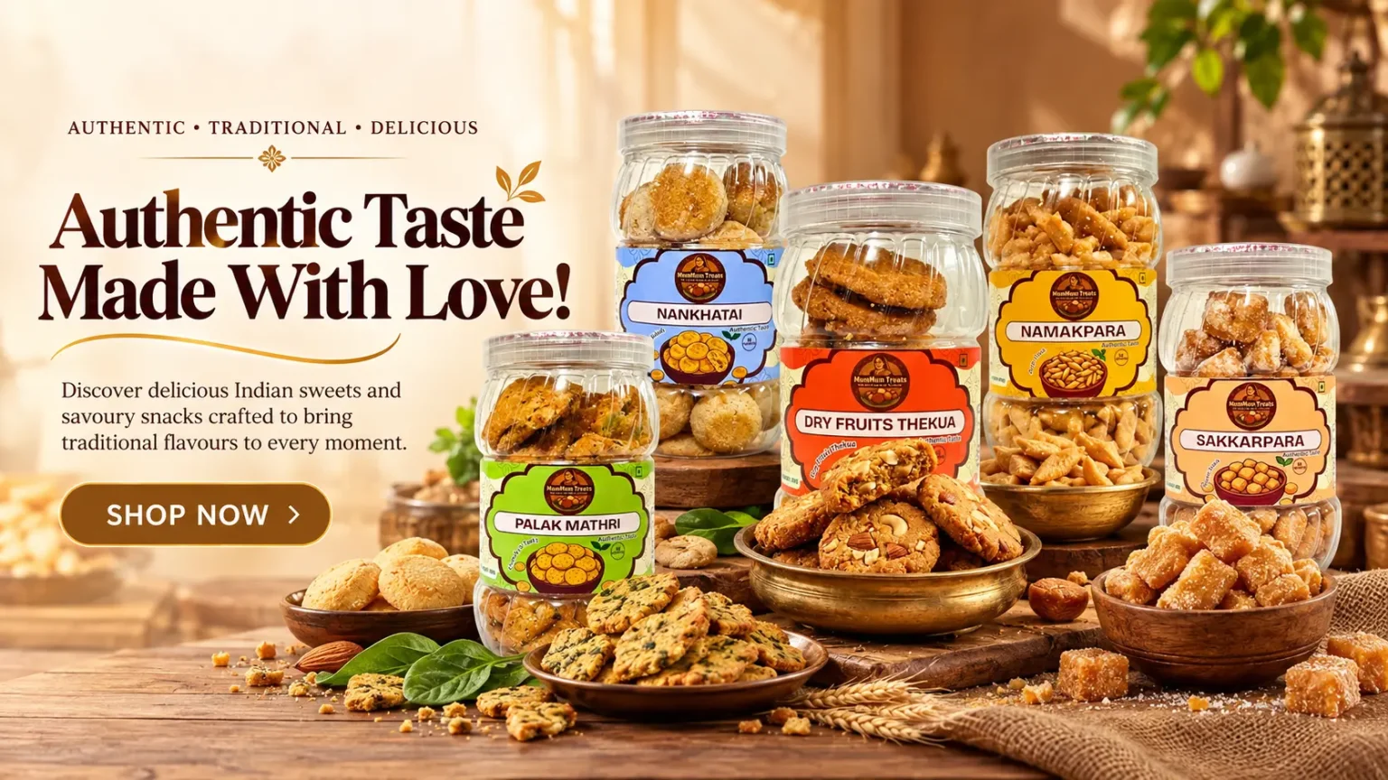 authentic indian snacks, made with love